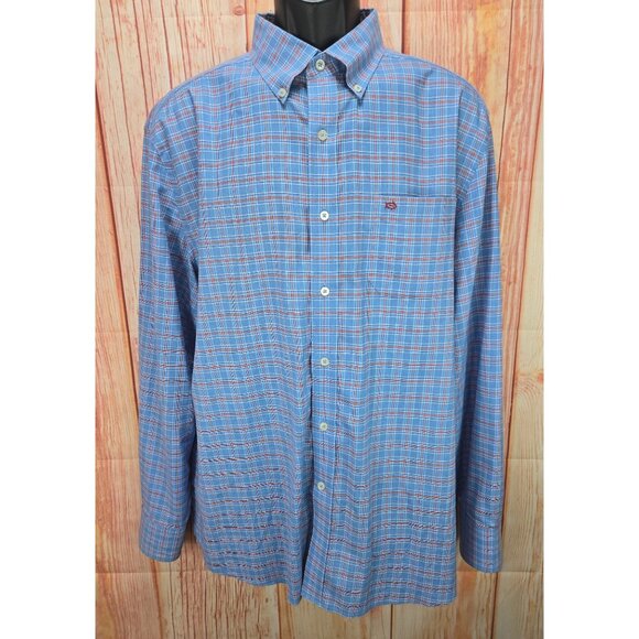 Southern Tide Mens Classic Fit Plaid Long-Sleeve Shirt Large - Picture 1 of 7